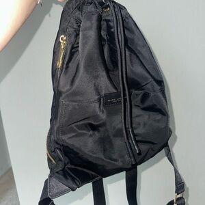Marc Jacobs Black and Gold Backpack